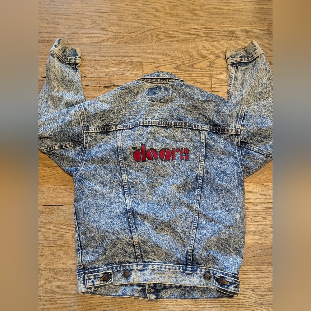 Vtg '80s Levi's Acid Wash Denim Jacket Men's Large Blue 80s USA Made Style 70508